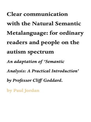 cover image of Clear communication with the Natural Semantic Metalanguage